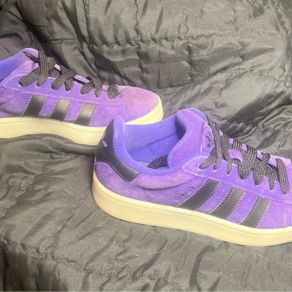 Adidas CAMPUS OOS SHOES Purple Suede Sneakers - Picture 5 of 16